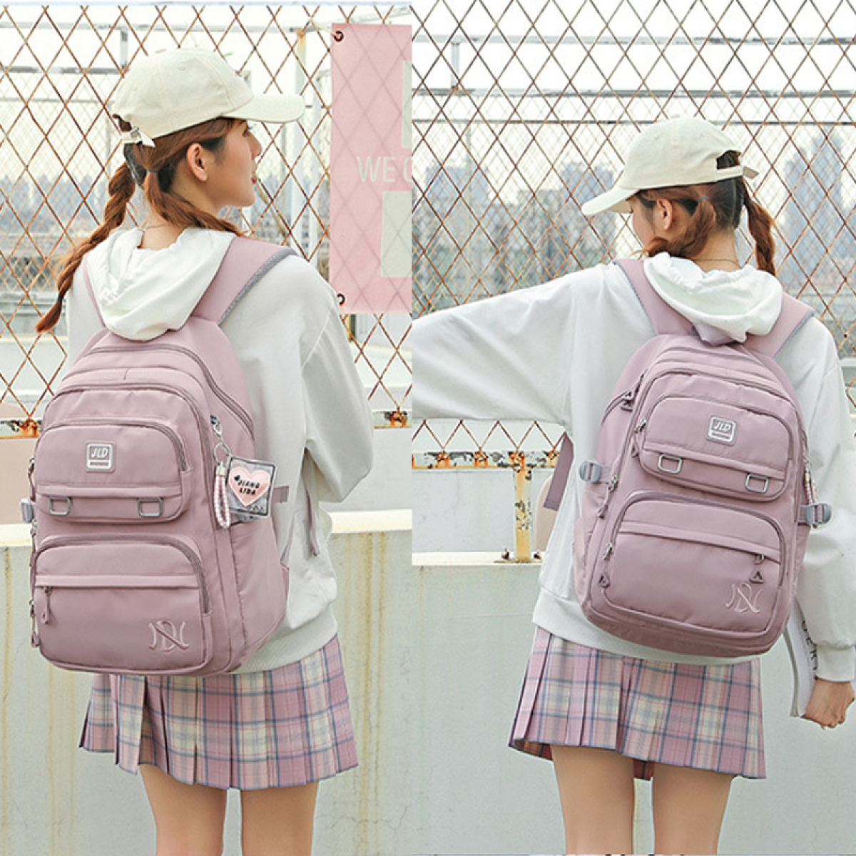 Mochila Gran Capacidad Impermeable Escolar Urbana Resistente - Imagen 5