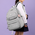 Mochila Gran Capacidad Impermeable Escolar Urbana Resistente - Imagen 3