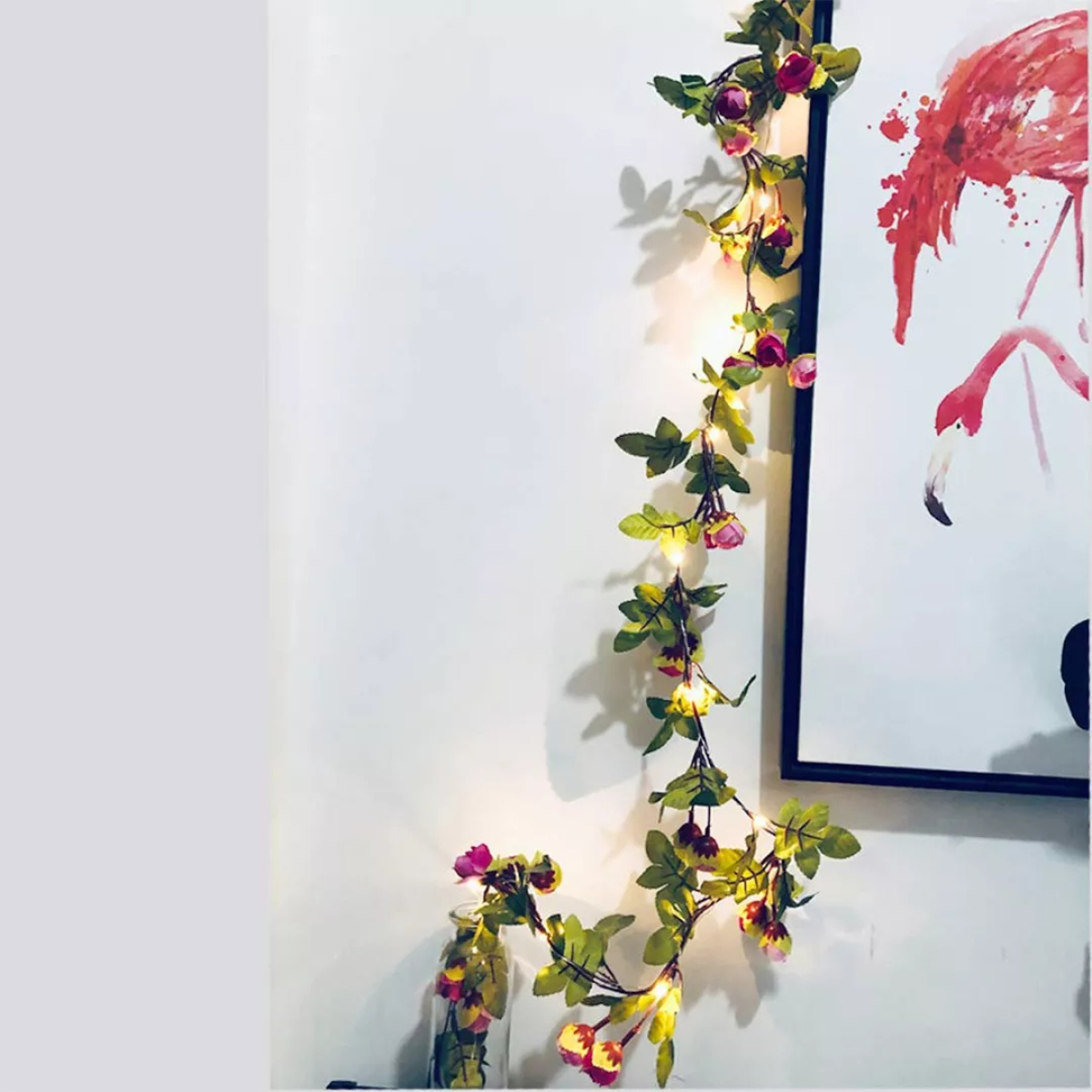 Guirnalda Guía En Forma De Rosas Con Luces Led Flores - Imagen 12