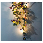 Guirnalda Guía En Forma De Rosas Con Luces Led Flores - Imagen 10