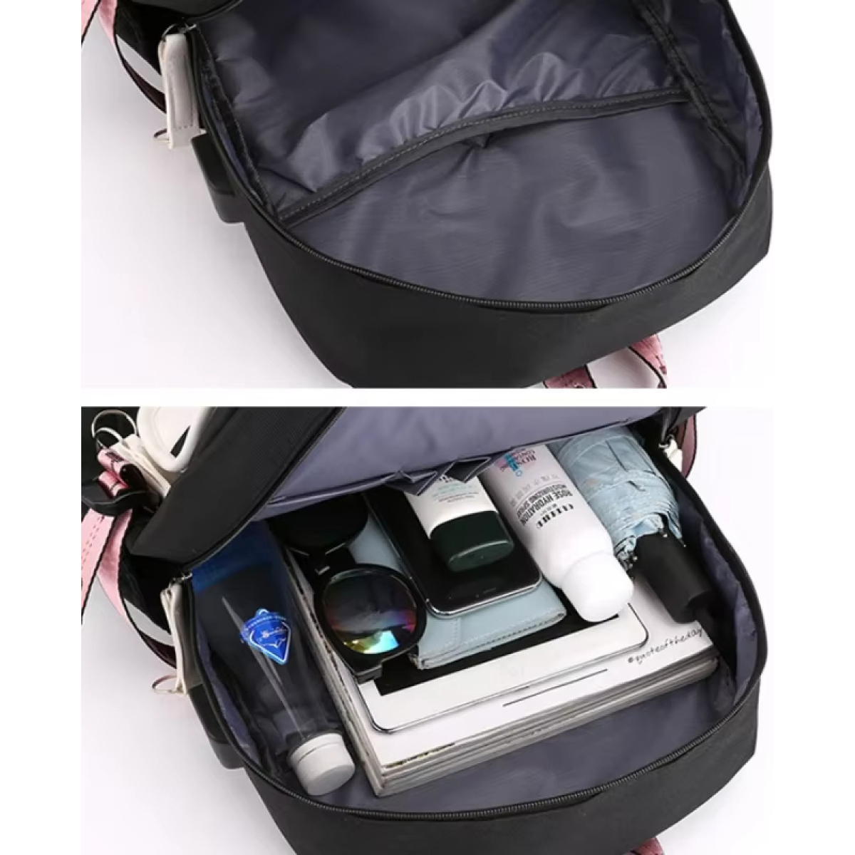 Mochila Kawaii Impermeable Usb Notebook Escolar - Imagen 13