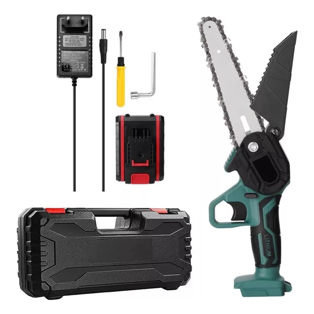 Mini Motosierra Inalambrica Portable Con Maletín Recargable - Imagen 1