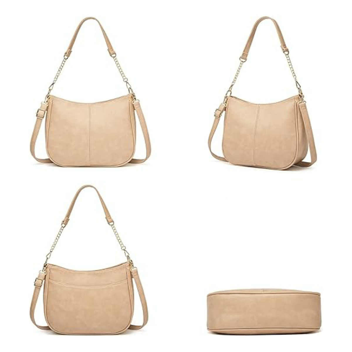 Cartera Bandolera Asa Con Cadena Para Mujer En Cuero Pu - Imagen 3