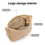 Cartera Bandolera Asa Con Cadena Para Mujer En Cuero Pu - Imagen 4