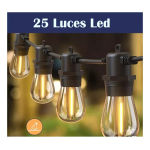 Guirnalda Guía De 25 Luces Led + Repuesto Resistentes - Imagen 4
