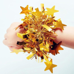 Muñequera Pompon Cotillon Brillante