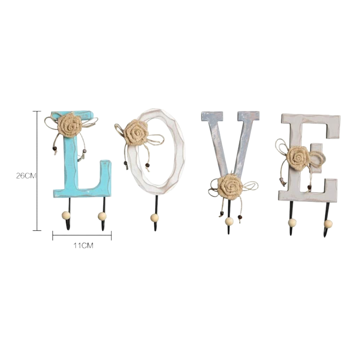 Perchero Home Love 4 Letras Calidad De Moda - Imagen 2