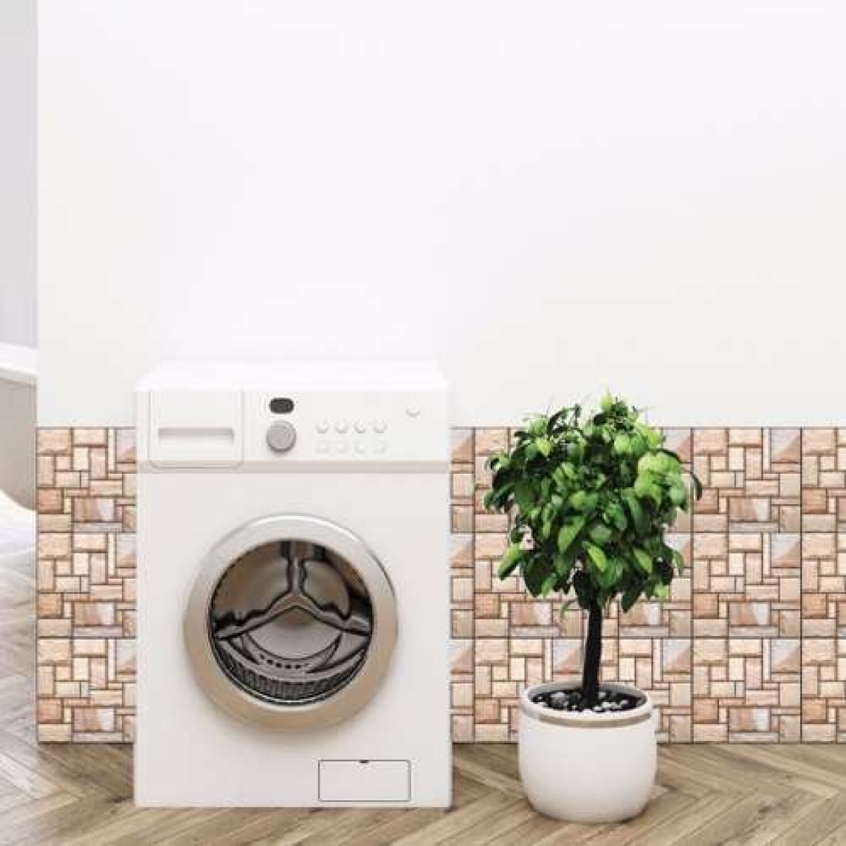 Set X5 Revestimientos Adhesivo Panel 3d Simil Piedra 30x30 - Imagen 4