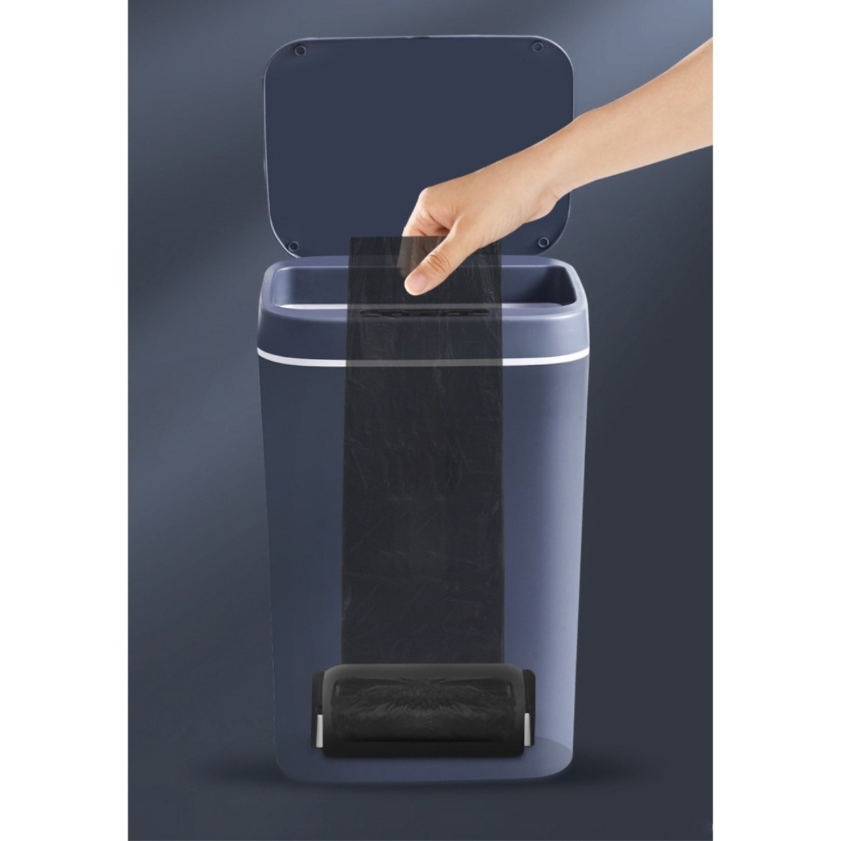 Papelera Cesto Basura Automatica 16l Basurero Recargable - Imagen 3