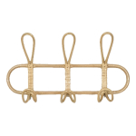 Perchero Colgante De Pared Mimbre Ratán Decorativo