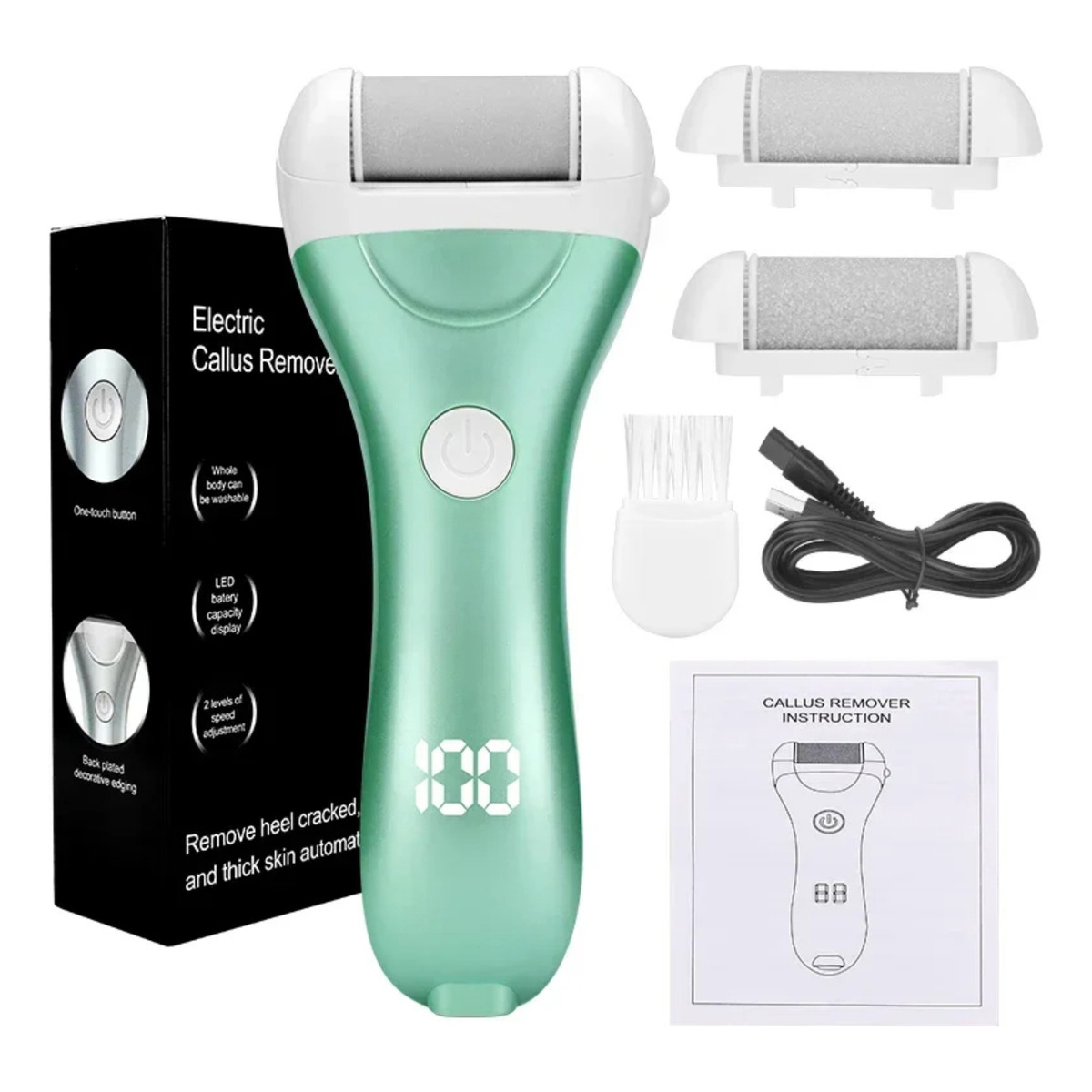 Lima Removedora De Callos Electrica Para Pedicura Usb - Imagen 2