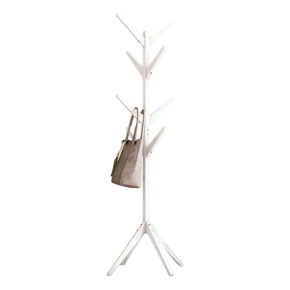Perchero Organizador Ropa De Pie 175cm De Bambu 8 Ganchos - Imagen 6