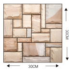 Set X5 Revestimientos Adhesivo Panel 3d Simil Piedra 30x30 - Imagen 2