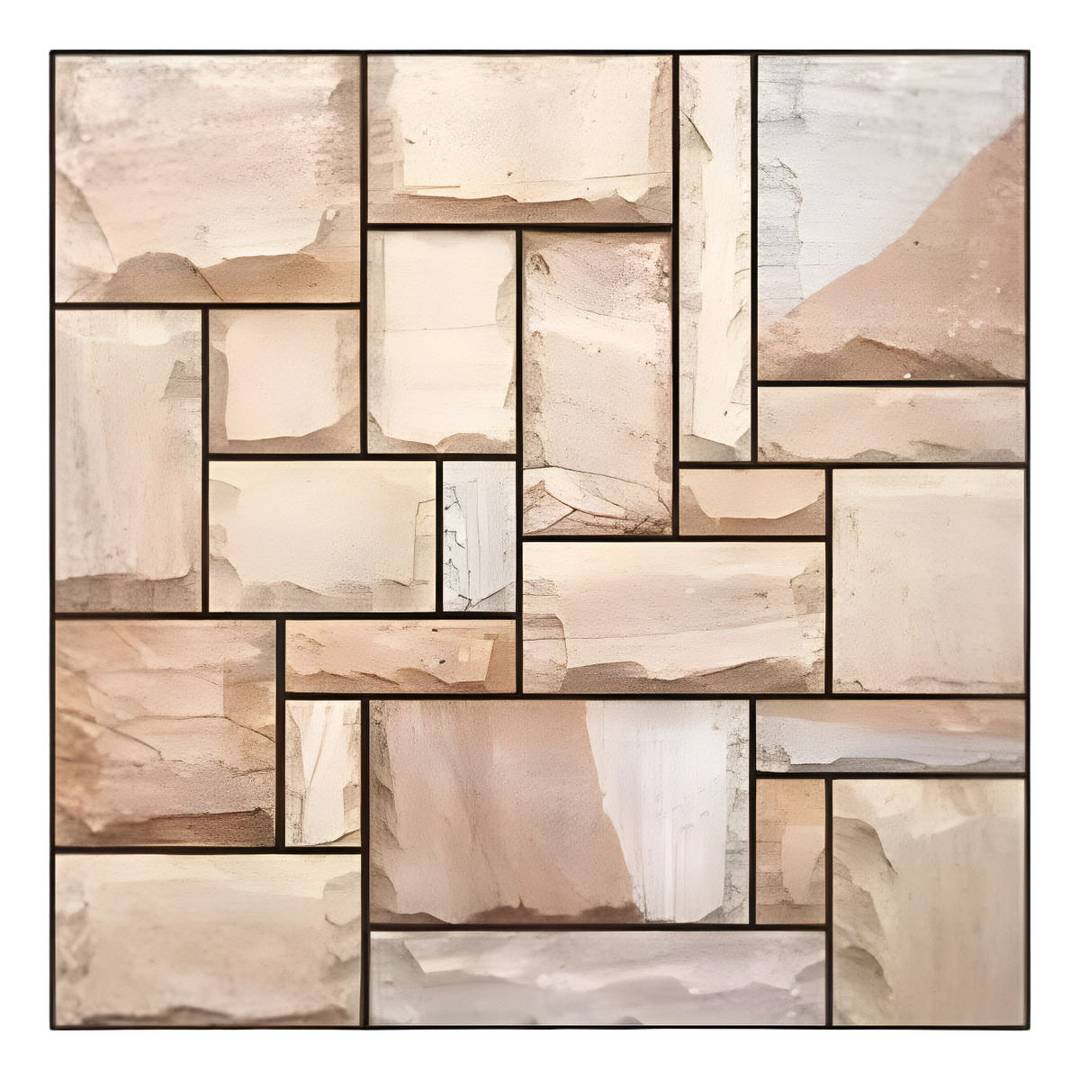 Set X5 Revestimientos Adhesivo Panel 3d Simil Piedra 30x30 - Imagen 1