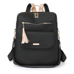Cartera Mochila Para Dama Lisa Varios Cierres Moderna - Imagen 5