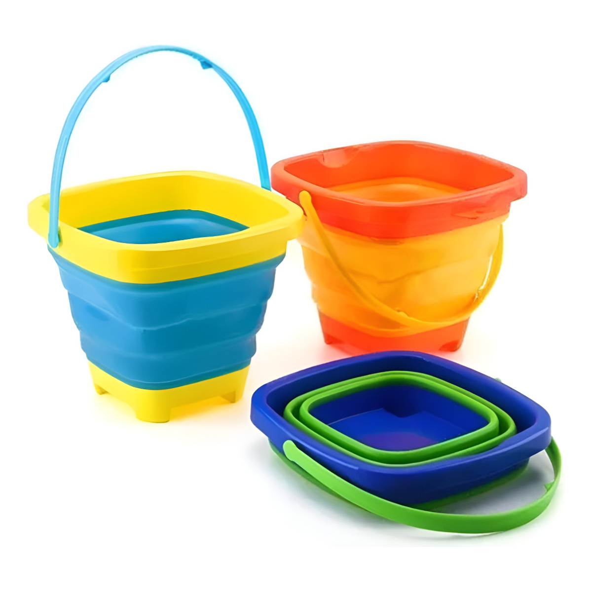 Balde Plegable De Playa Silicona Niños Juego Playa Verano - Imagen 15