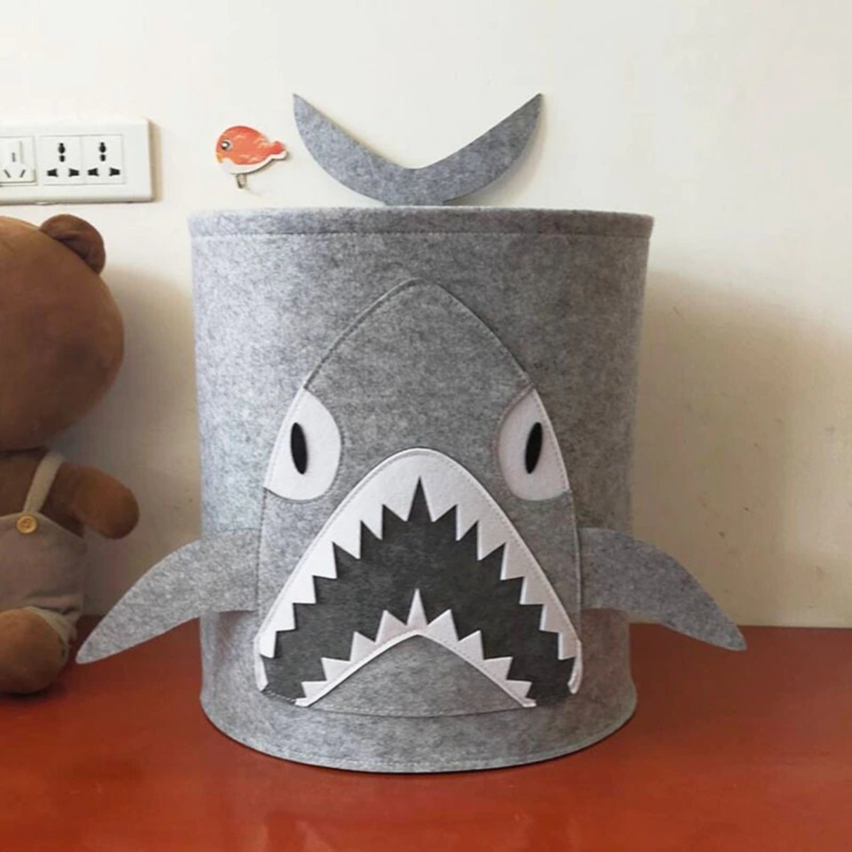 Cesto Canasto Infantil Para Juguetes O Ropa En Lona Deco - Imagen 2