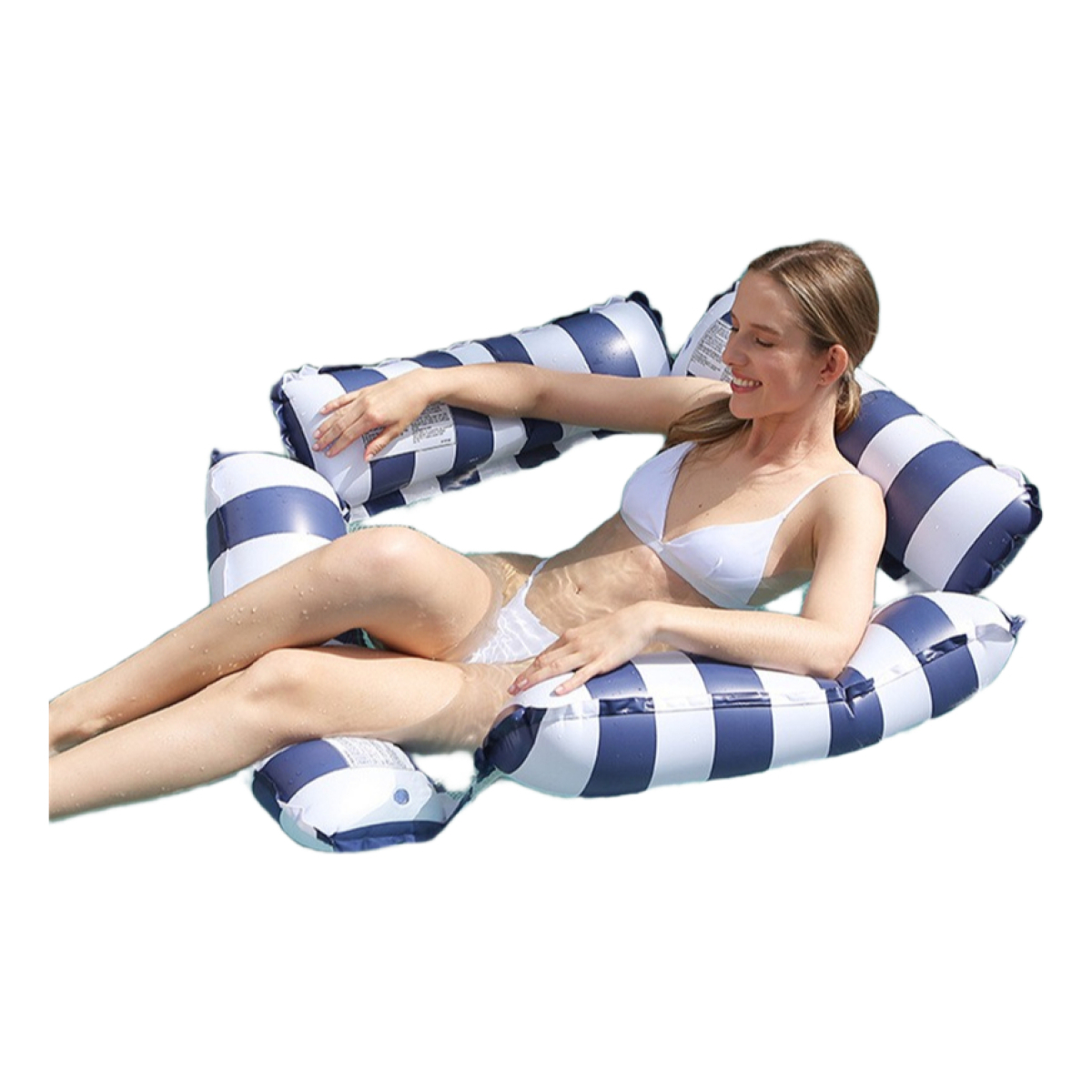 Sillon Silla Inflable De Piscina + Inflador Verano - Imagen 1