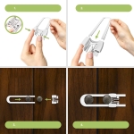 Tranca Para Puerta De Muebles Ajuste Anti Deslizante - Imagen 7