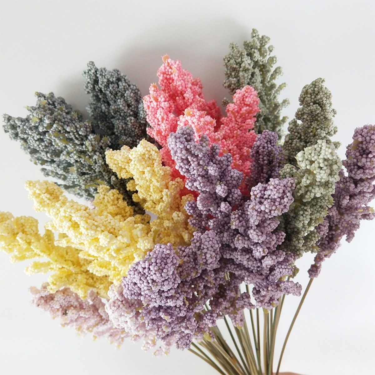 Flores Artificiales Decorativas Bolitas Lavanda X6 30cm - Imagen 31