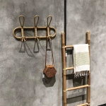 Perchero Colgante De Pared Mimbre Ratán Decorativo - Imagen 11