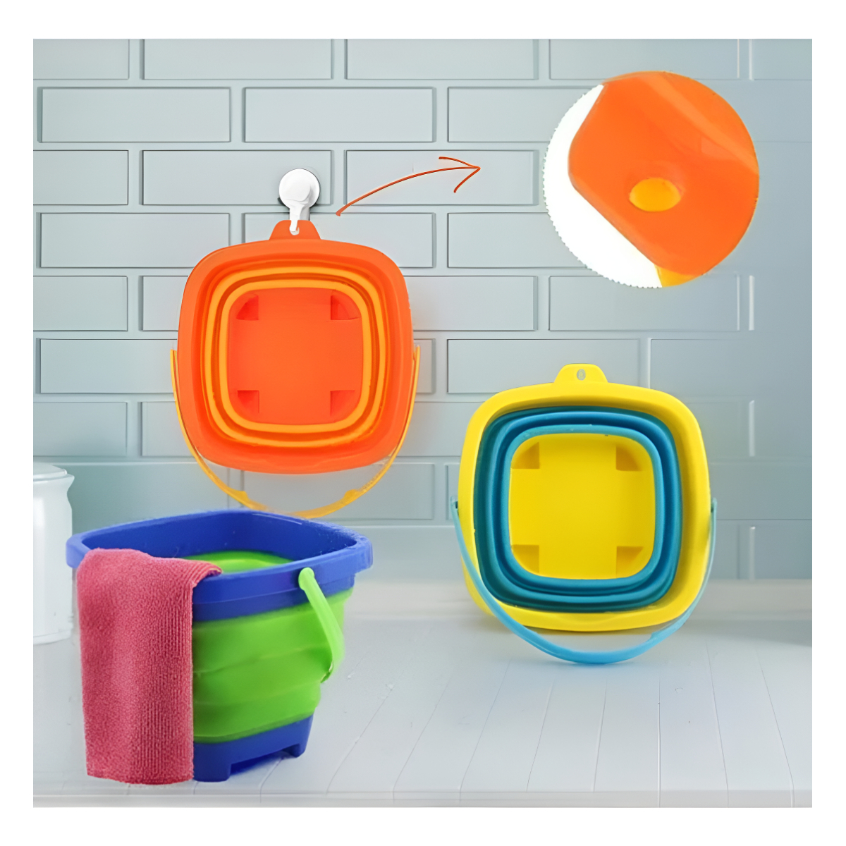 Balde Plegable De Playa Silicona Niños Juego Playa Verano - Imagen 18