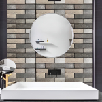 Set X5 Revestimiento Adhesivo Panel 3d Ladrillo Piedra 30x30 - Imagen 3