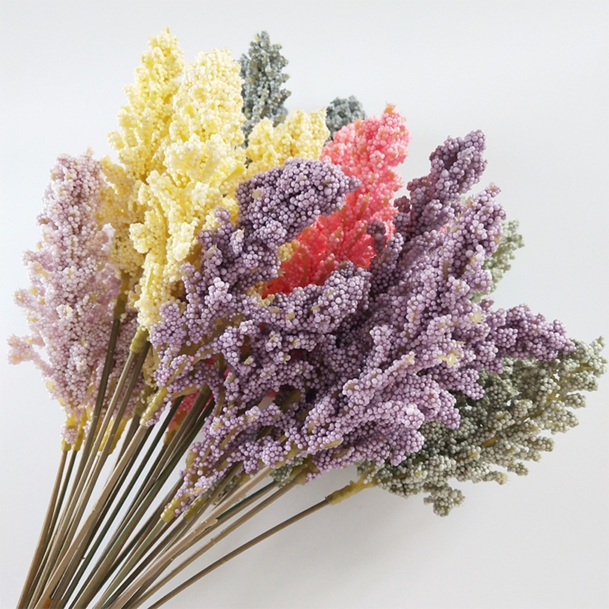 Flores Artificiales Decorativas Bolitas Lavanda X6 30cm - Imagen 33