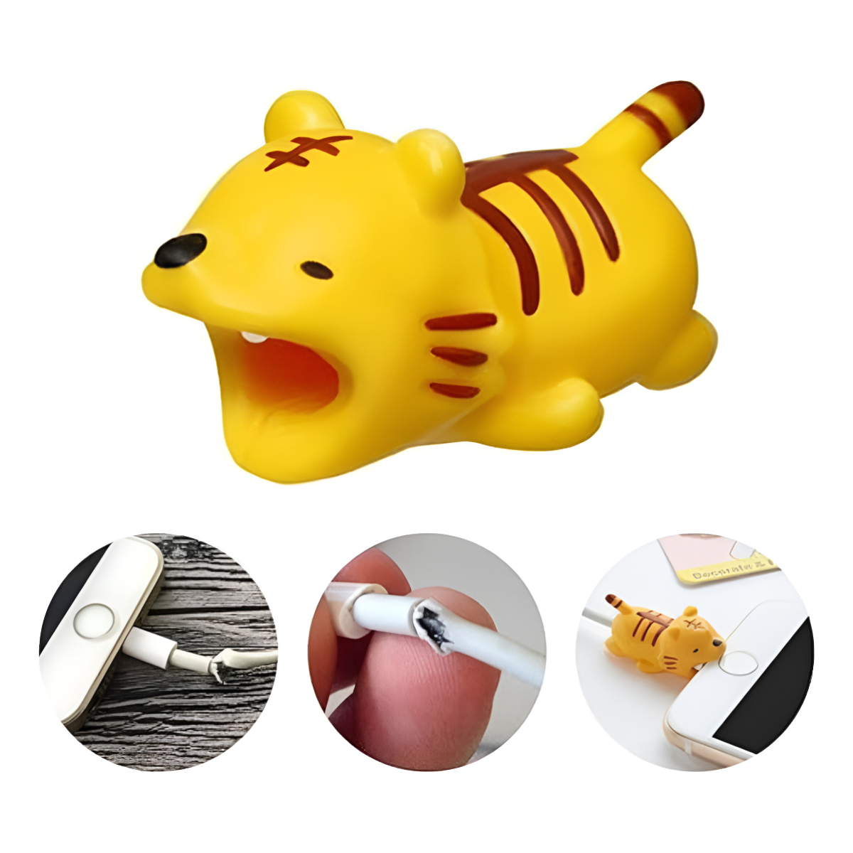 Protector Cable Cargador Auriculares Varios Diseños Animales - Imagen 3