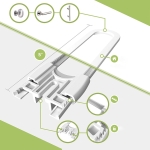 Tranca Para Puerta De Muebles Ajuste Anti Deslizante - Imagen 3