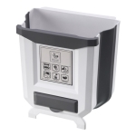 Cesto De Basura Colgante Plegable Residuos Con Porta Bolsas - Imagen 7