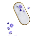 Set X Dos Platos Bandeja De Cerámica Mármol Nórdico - Imagen 6