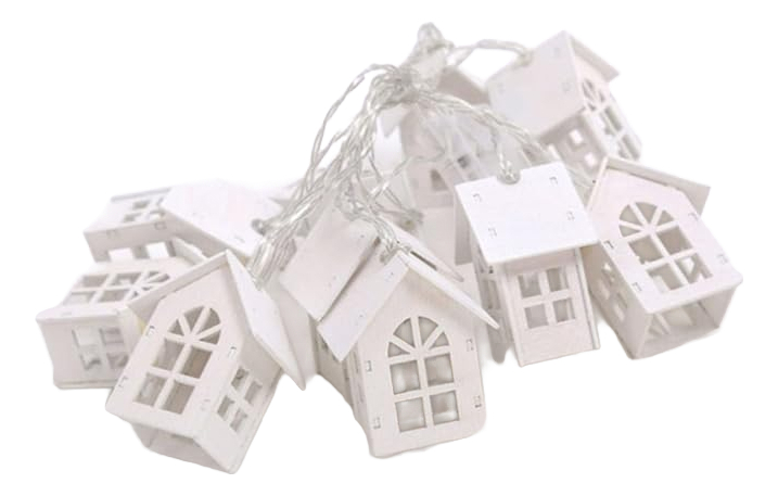 d_988505-mlu80456178588_112024-f.jpg Guia De Luces 10 Casitas Led Decoración - Imagen 1