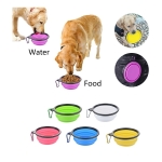 Comedero Bebedero De Silicona Plegable Para Perro Aire Libre - Imagen 21