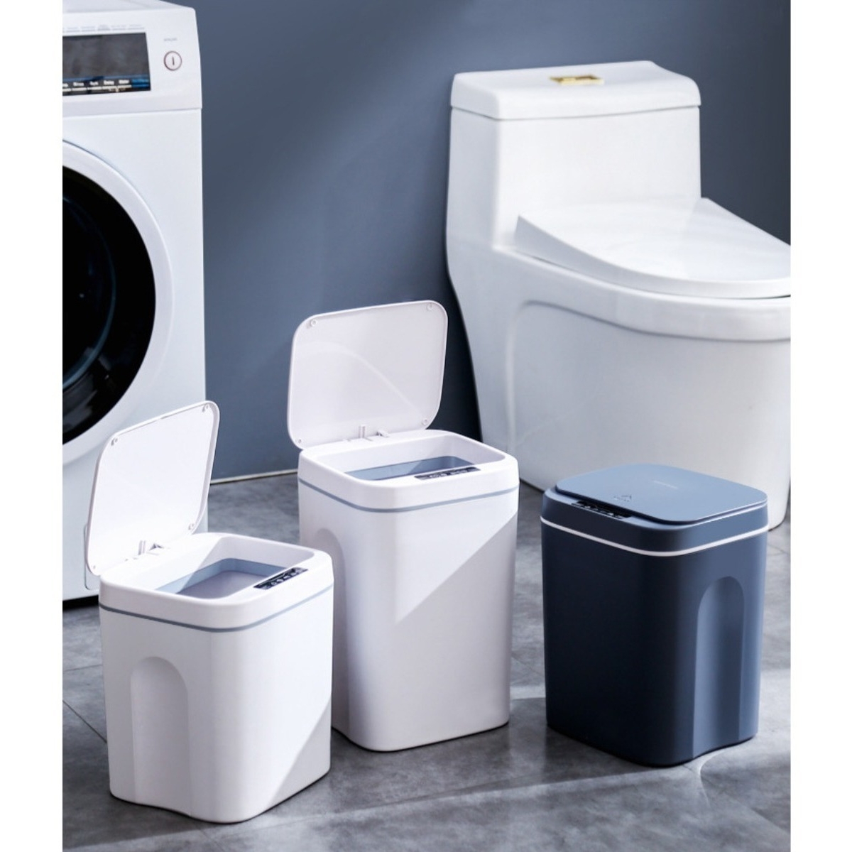 Papelera Cesto Basura Automatica 16l Basurero Recargable - Imagen 19