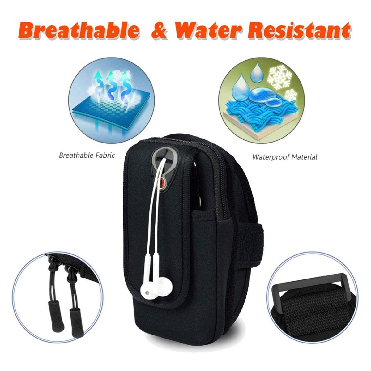 Brazalete Porta Celular P /brazo Running Impermeable Grande - Imagen 8