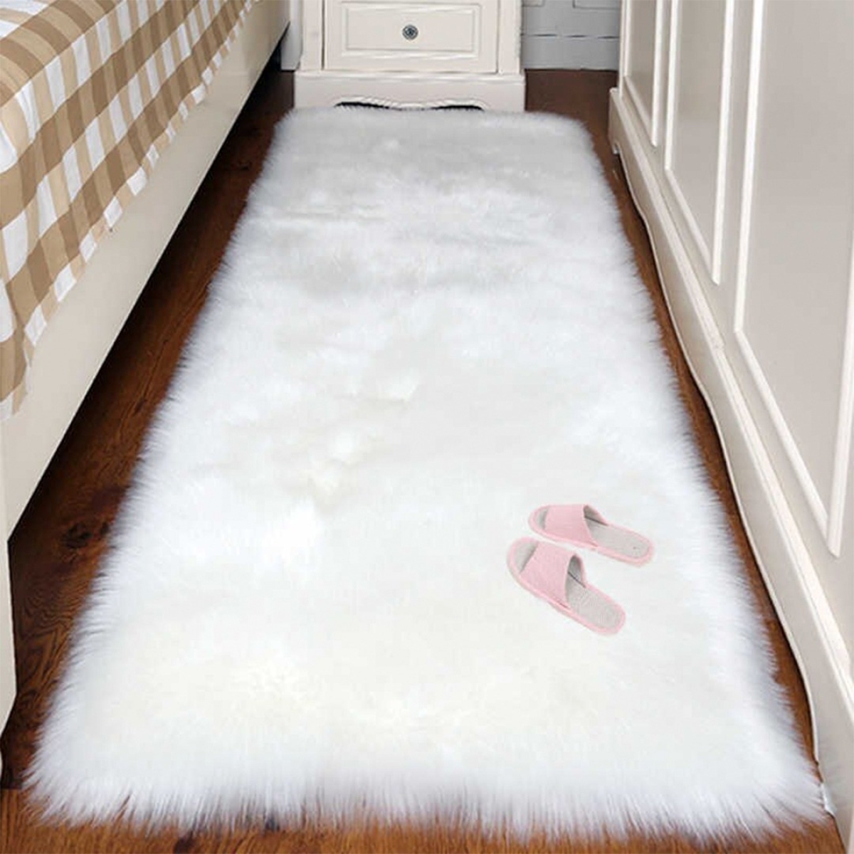 Alfombra Shaggy Decorativa Premium Rectangular Suave Moderna - Imagen 10