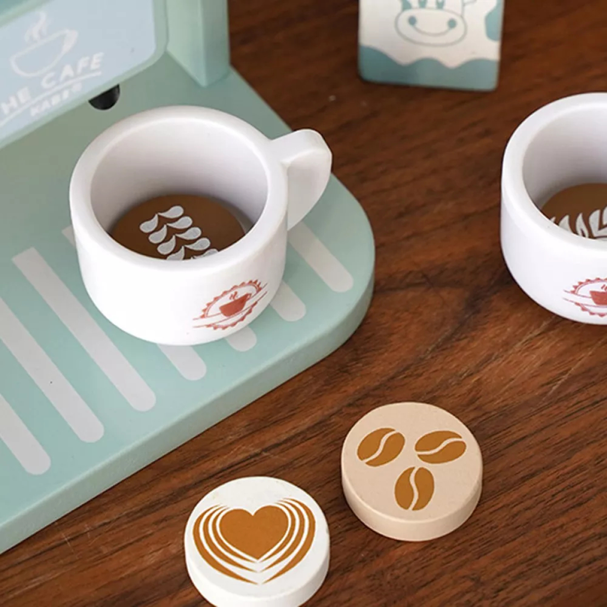 Juego Cafetería De Madera Para Niños Niñas Con Accesorios - Imagen 6