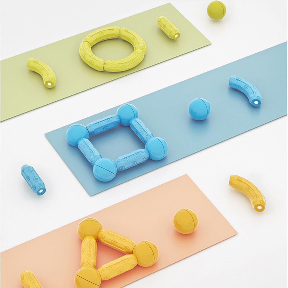 Juego Construccion Bloques Magneticos 64 Piezas Gigantes - Imagen 9