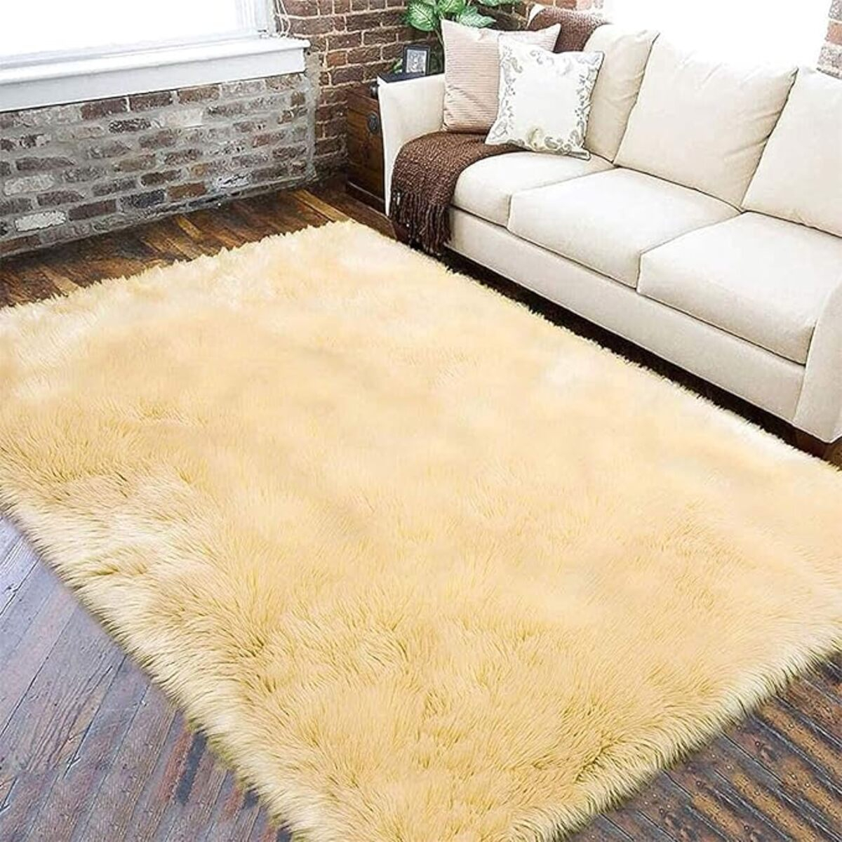 Alfombra Shaggy Decorativa Premium Rectangular Suave Moderna - Imagen 23