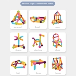 Juego Construccion Bloques Magneticos 64 Piezas Gigantes - Imagen 5