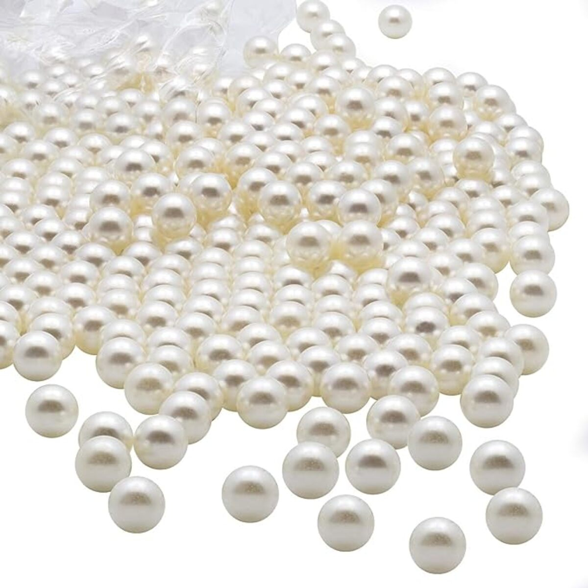 Pack De Perlas Blancas, Cuentas Blancas 240 Grs - Imagen 1