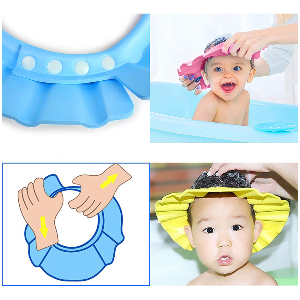 Gorra Capita Visera Protectora Para Bañito Del Bebé Y Niños - Imagen 14