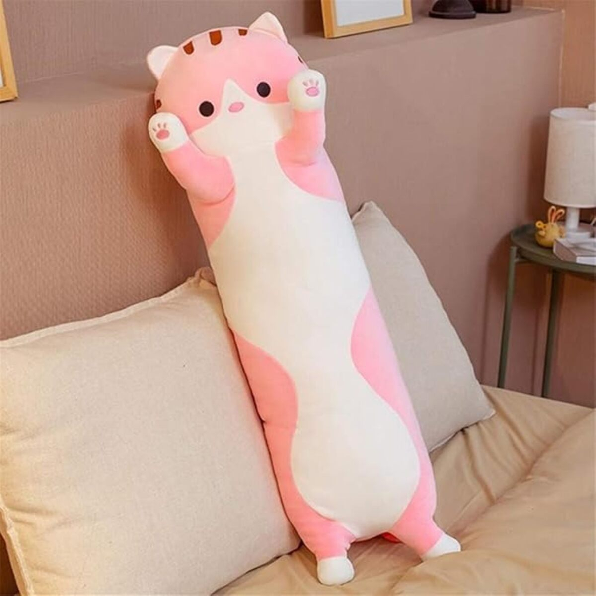Almohadon Peluche En Felpa Gato Kawaii 70cm - Iluminaras - Imagen 5