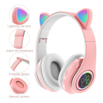 Auriculares Con Orejas Y Luces Divertidos Bluetooth - Imagen 37