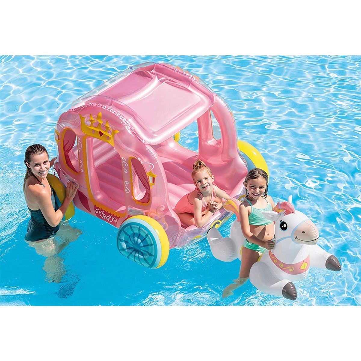 Inflable Piscina Carruaje Pony Caballo Inflable Intex - Imagen 3