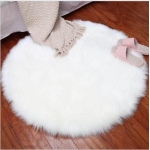 Alfombra Redonda Shaggy 90cm Premium Suave Moderna - Imagen 5