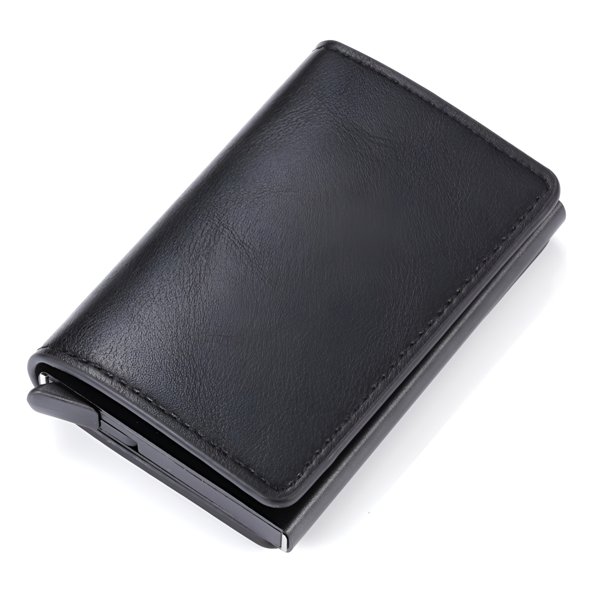Porta Tarjetas De Metal Rfid Cuero Sintetico - Imagen 7