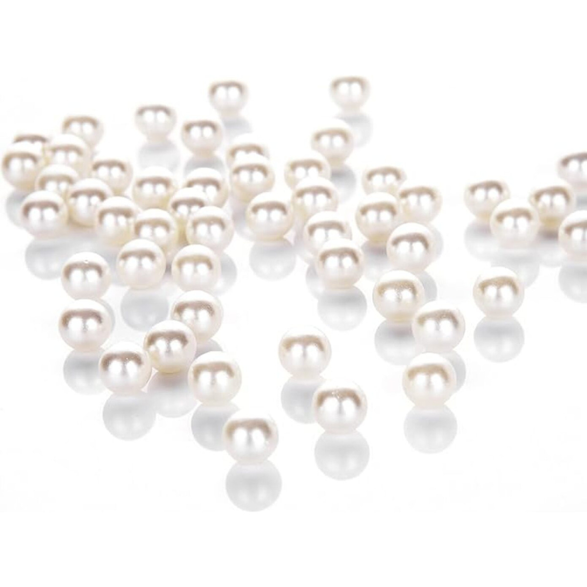 Pack De Perlas Blancas, Cuentas Blancas 240 Grs - Imagen 2
