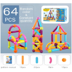 Juego Construccion Bloques Magneticos 64 Piezas Gigantes - Imagen 4